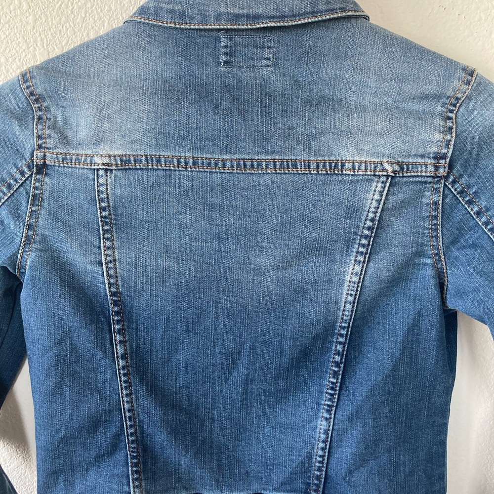 Hudson Denim Jacket Women’s Large Blue Jean Jacket Stretch - Picture 6 of 13